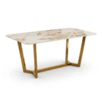 Lucien 1.8 Gold Dining Table