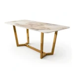Lucien 1.8 Gold Dining Table - Image 2