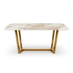 Lucien 1.8 Gold Dining Table - Image 3